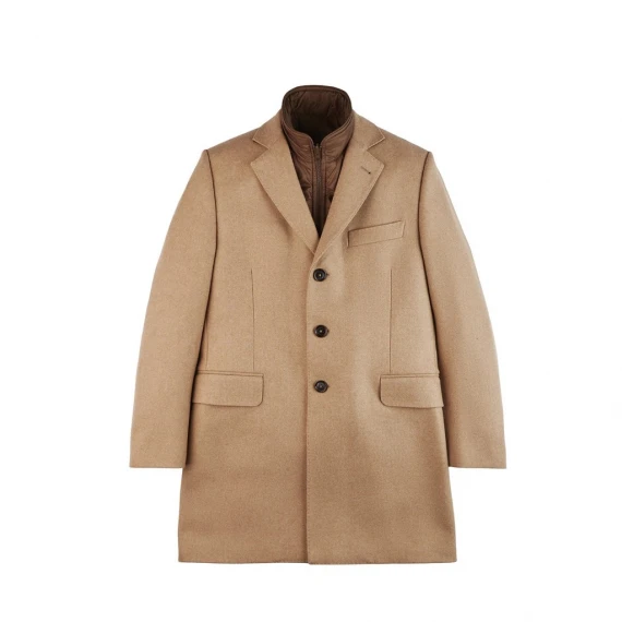 Cappotto Fay in lana e cashmere beige - Taglia L - Fay