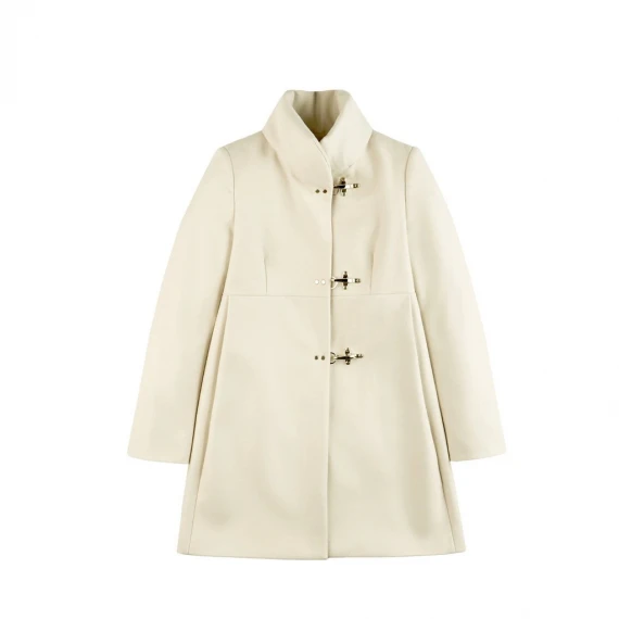 Cappotto Fay in lana color naturale - Taglia L - Fay