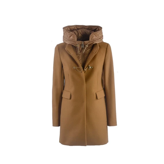 Cappotto Fay in panno misto lana nocciola - Taglia M - Fay