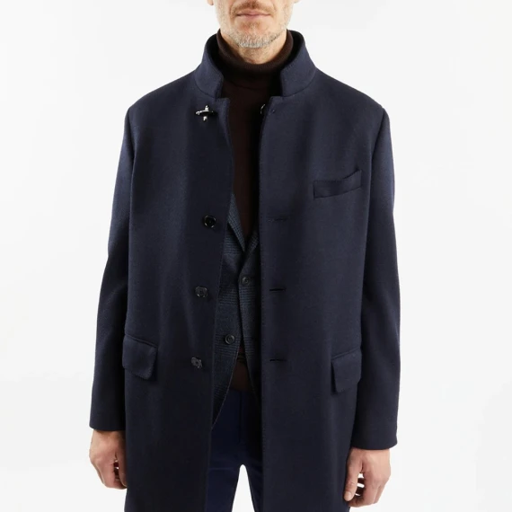 Cappotto Fay in lana blu