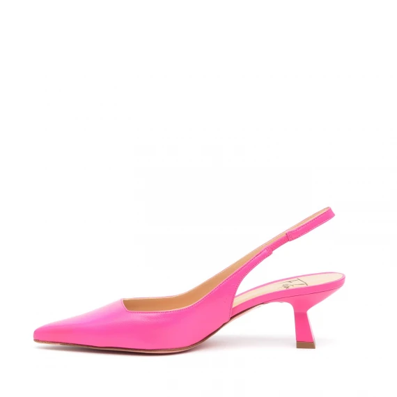 Slingback Festa ARABEL in pelle fucsia