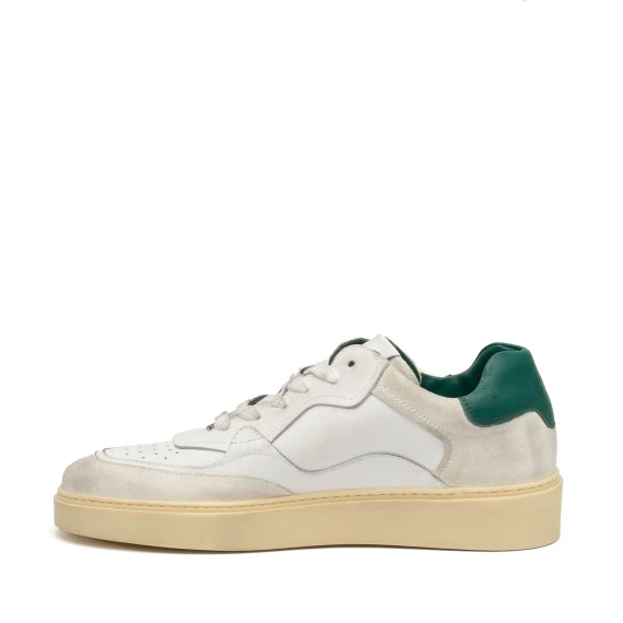 Sneakers Got JAMES  in pelle bianco e verde