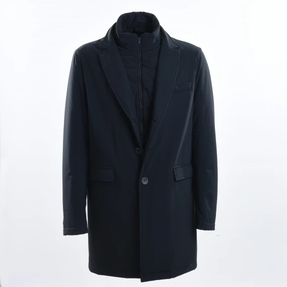 Cappotto in tessuto laminato blu - Taglia 54 - HERNO