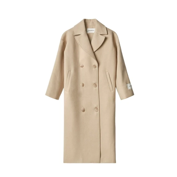 Cappotto Hinnominate 1220  in panno beige - Taglia M - HINNOMINATE