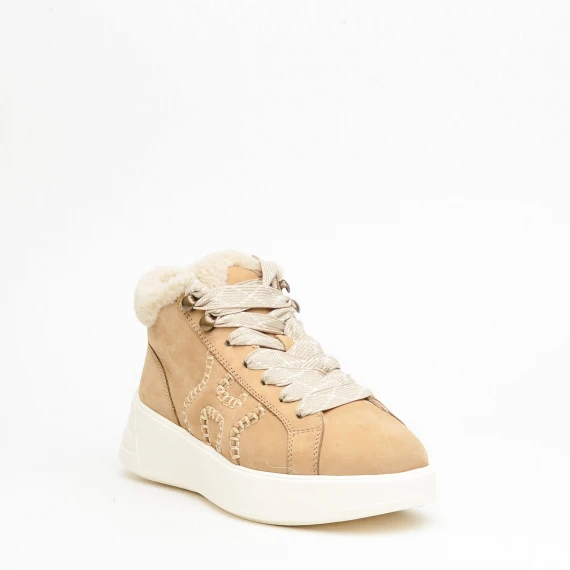 Sneakers Hogan H562 in camoscio beige