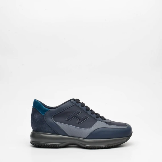 Sneakers in pelle e camoscio blu - Taglia 5½ - Hogan