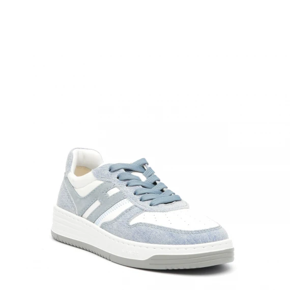 Sneakers Hogan H630 in tessuto jeans