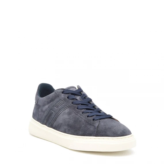 Sneakers Hogan H365 in camoscio blu