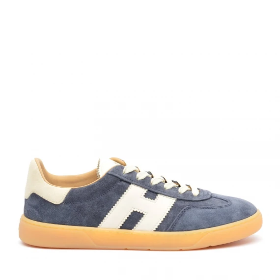 Sneakers Hogan Cool in camoscio blu