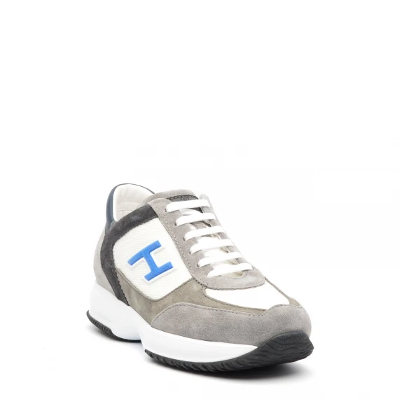Sneakers Hogan Interactive in camoscio grigio