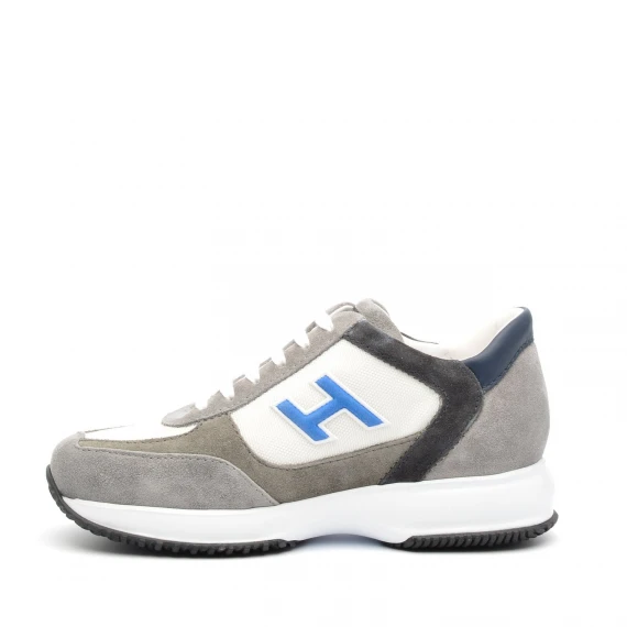 Sneakers Hogan Interactive in camoscio grigio