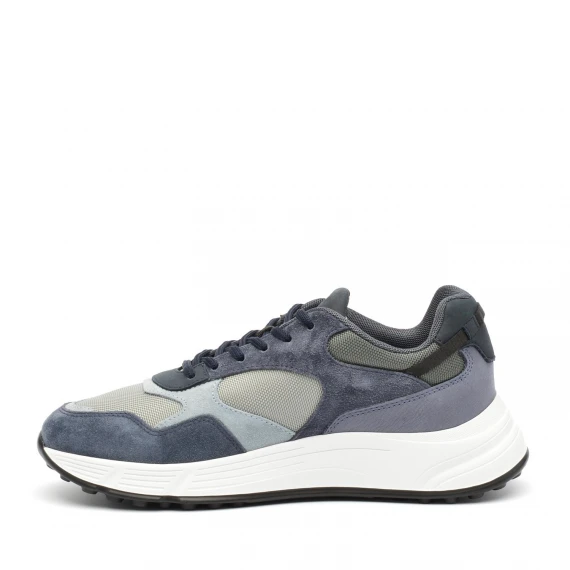 Sneakers Hogan Hyperlight in camoscio blu