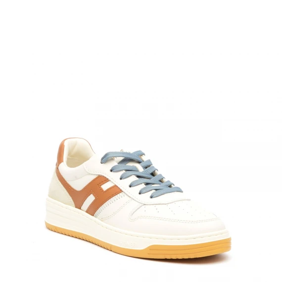 Sneakers Hogan H630 in pelle color avorio 