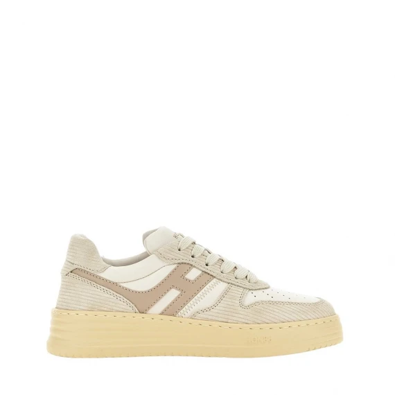 Sneakers Hogan H630 in camoscio beige