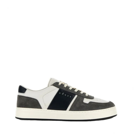 Sneakers Hogan H-TV in camoscio grigio