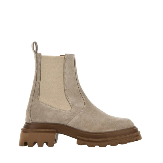 Stivaletto Hogan 10-Storey in camoscio beige