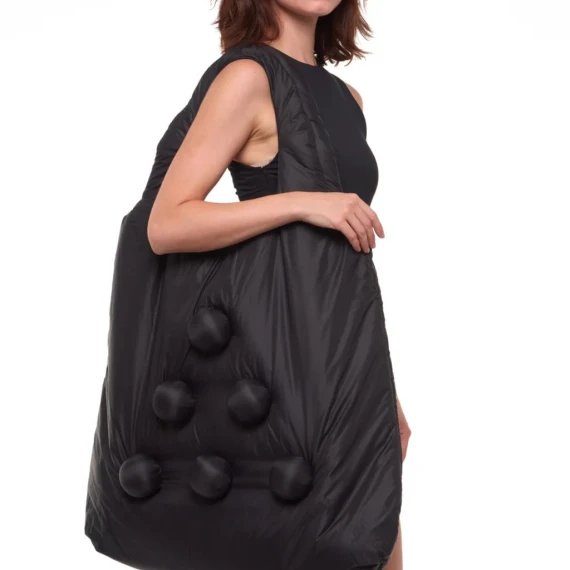 Borsa La Milanesa ELEONORA  in nylon nero