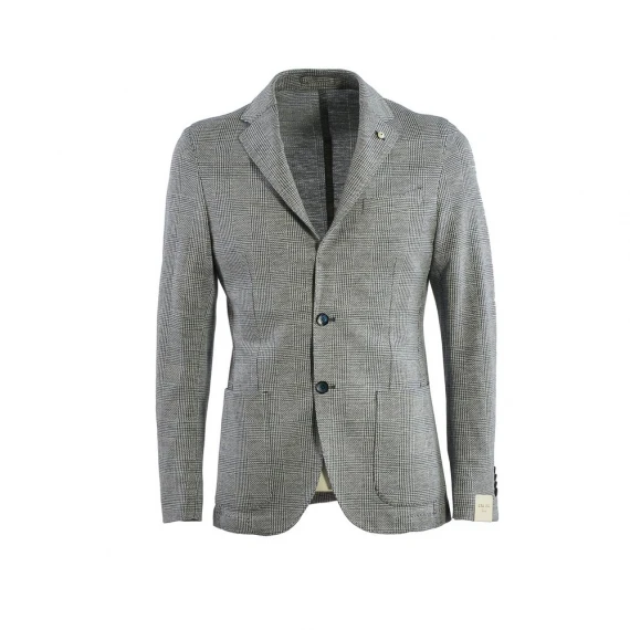 Blazer Lubiam 35205 in cotone e lino grigio