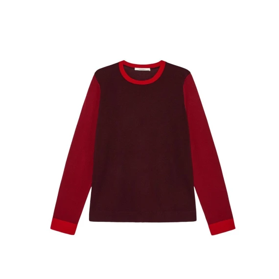 Maglia Maliparmi JQ5042 in lana merinos rosso