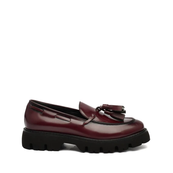 Mocassino Officine Venete 300  in pelle bordeaux