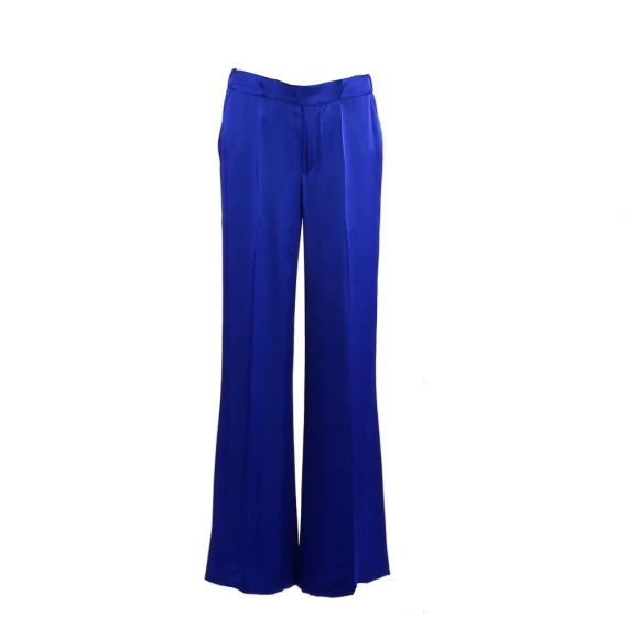 Pantalone P.a.r.o.s.h. ROMEA in viscosa bluette - Taglia S - p.a.r.o.s.h.