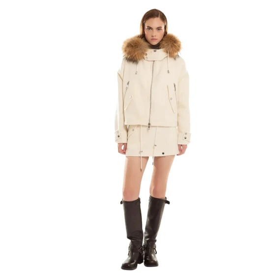 Cappotto P.a.r.o.s.h. LEAK24  in lana bianco