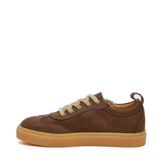 Sneakers Panchic P08 in nabuk marrone