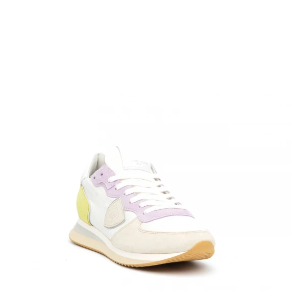 Sneakers Philippe Model TZLD in tessuto bianco 