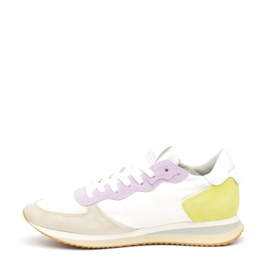 Sneakers Philippe Model TZLD in tessuto bianco 