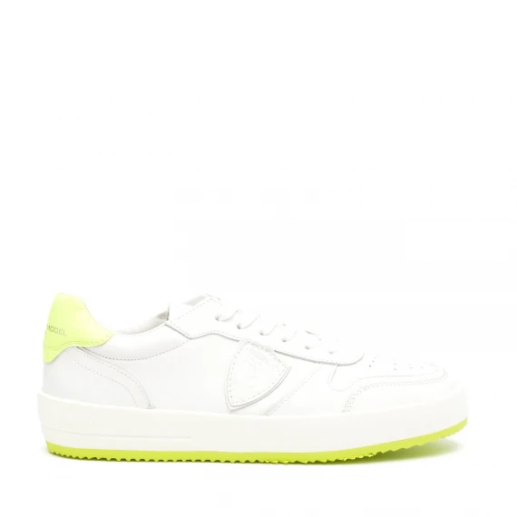 Sneakers Philippe Model NICE in pelle bianco