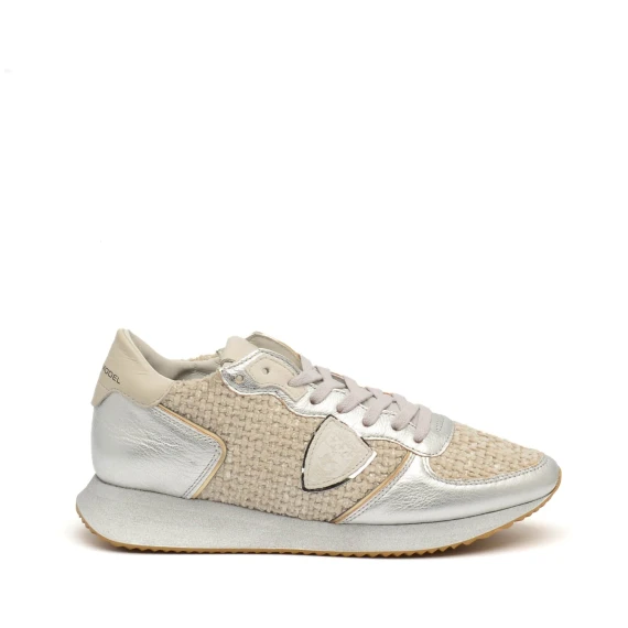 Sneakers Philippe Model TZLD  in tessuto beige