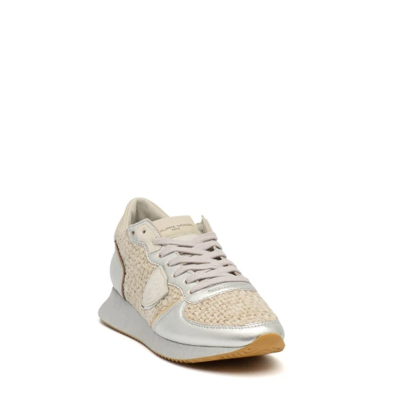 Sneakers Philippe Model TZLD  in tessuto beige