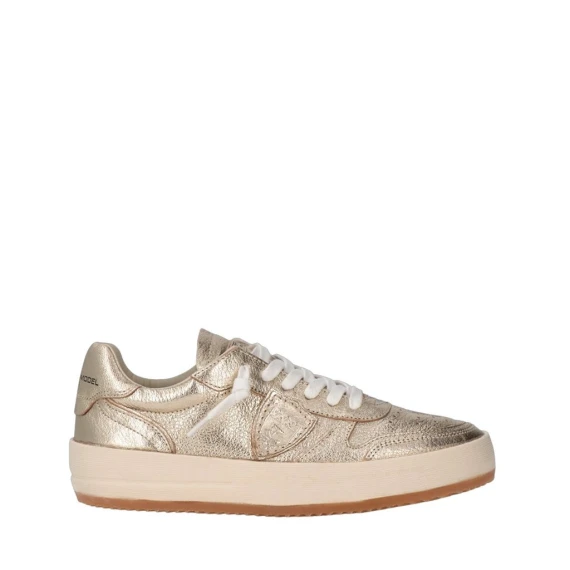 Sneakers Philippe Model VNLD in pelle oro