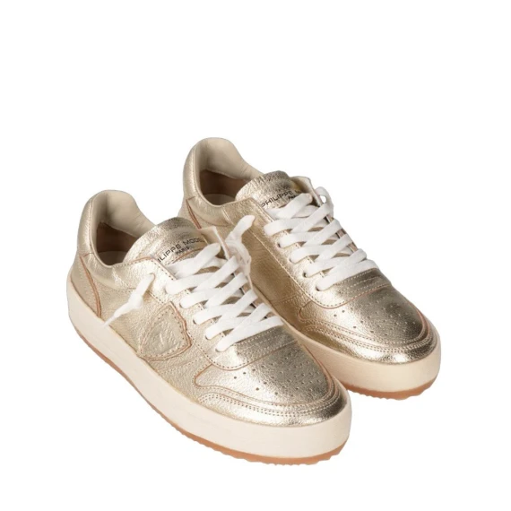 Sneakers Philippe Model VNLD in pelle oro