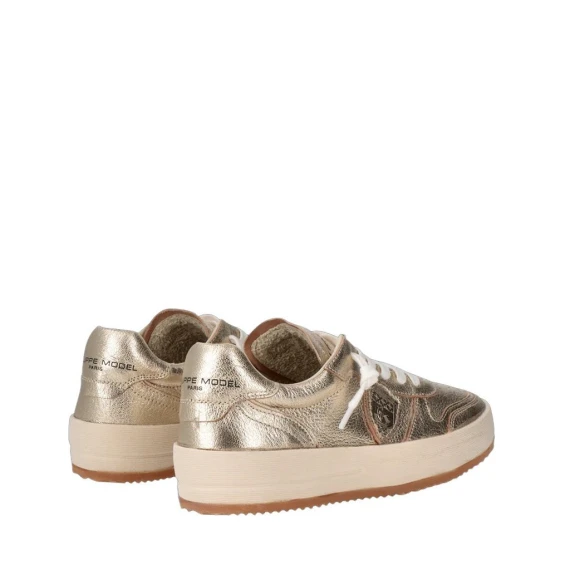 Sneakers Philippe Model VNLD in pelle oro
