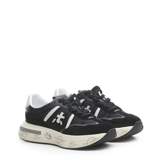 Sneakers Premiata CASSIE in tessuto nero