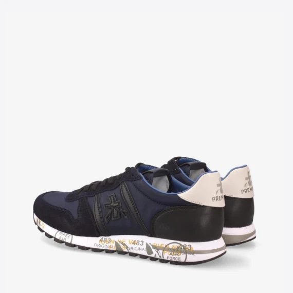 Sneakers Premiata ERIC in camoscio blu