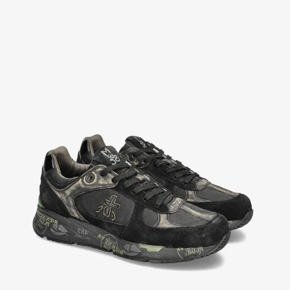 Sneakers Premiata MASE in camoscio nero