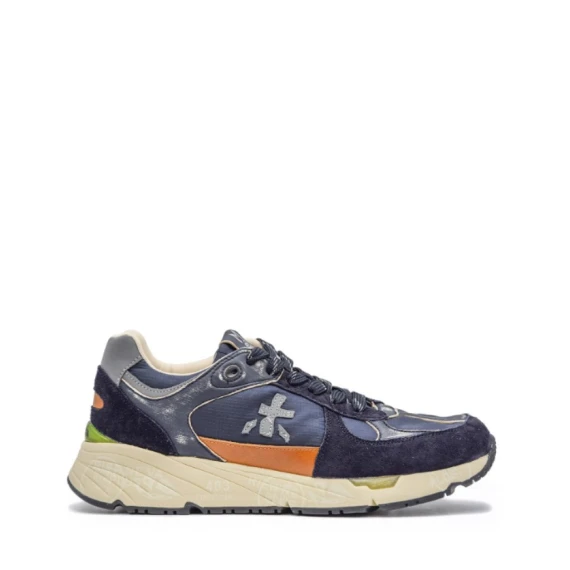 Sneakers Premiata MASE in camoscio blu