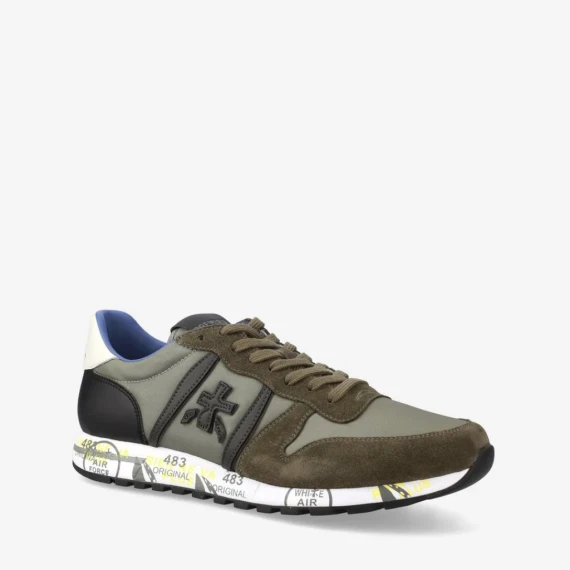 Sneakers Premiata ERIC in camoscio verde