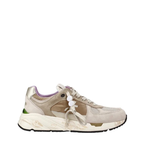 Sneakers Premiata MASED in camoscio beige