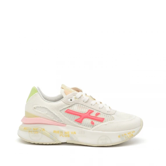 Sneakers Premiata MOERUND in tessuto bianco