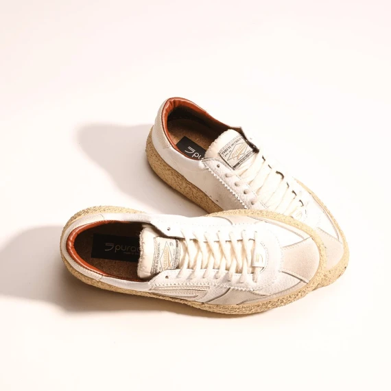 Sneakers Puraai PU101C in ecopelle bianco