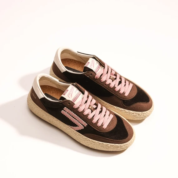 Sneakers Puraai PU405P in tessuto marrone