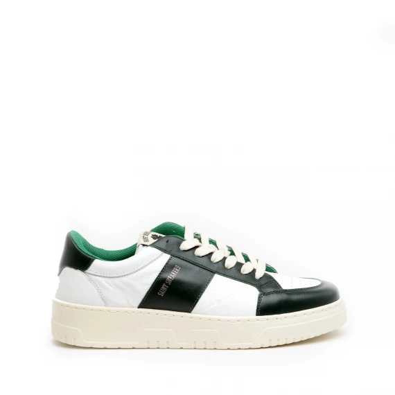 Sneakers Saint Sneakers TENNIS in pelle bianco e verde 
