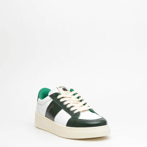 Sneakers Saint Sneakers TENNIS in pelle bianco e verde 