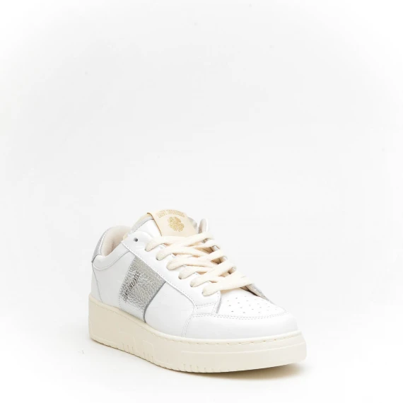 Sneakers Saint Sneakers TENNIS in pelle bianco e argento