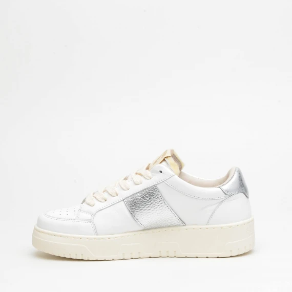 Sneakers Saint Sneakers TENNIS in pelle bianco e argento