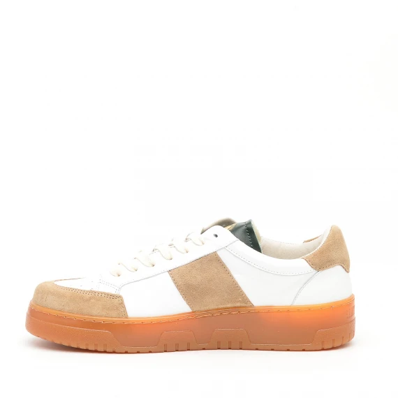 Sneakers Saint Sneakers SAILCLUB in camoscio marrone e pelle bianco