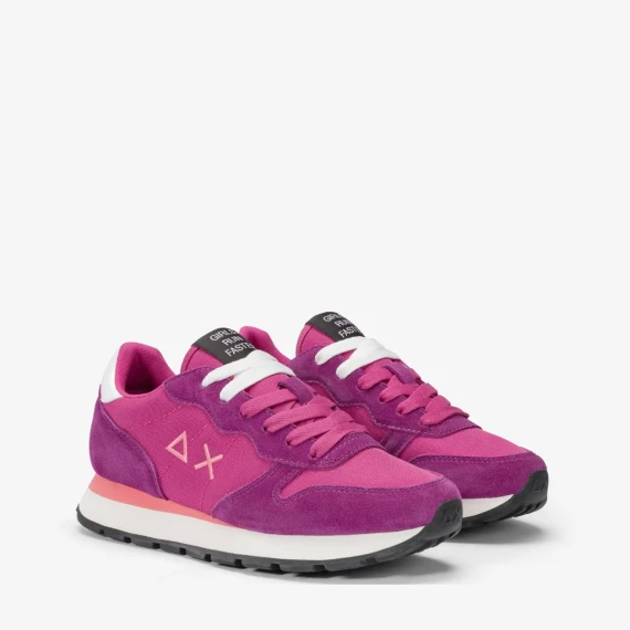 Sneakers Sun68 Z44101 in camoscio fucsia